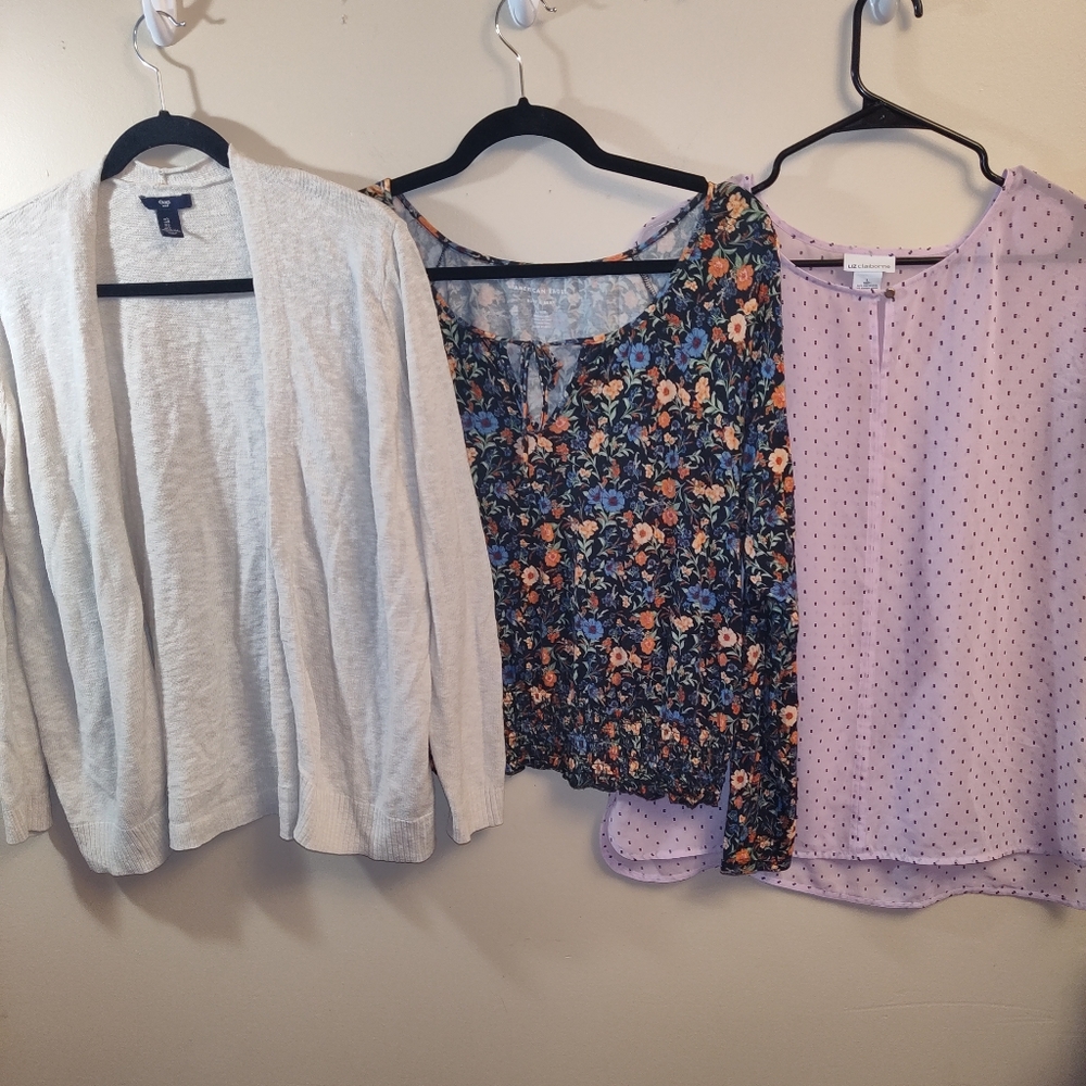 3 women's tops Large